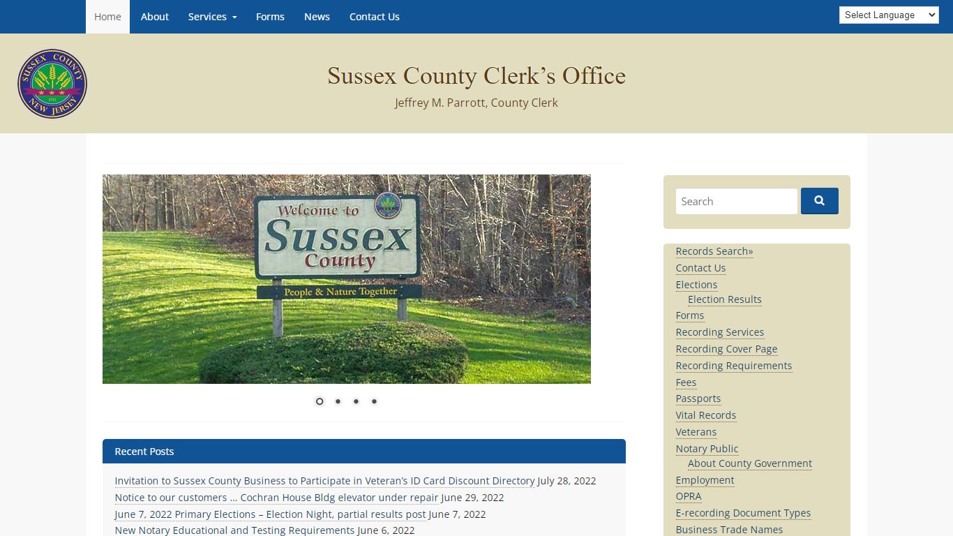 Sussex County Clerk’s Office | Jeffrey M. Parrott, County ...